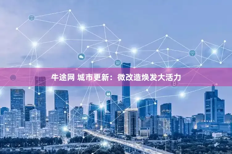 牛途网 城市更新：微改造焕发大活力