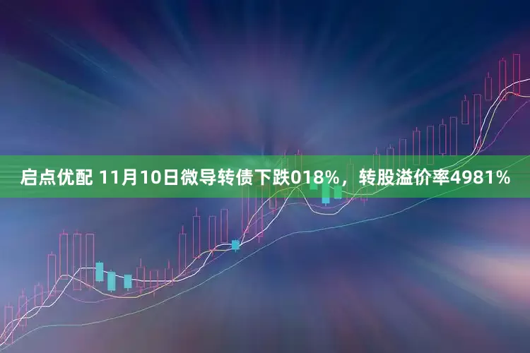 启点优配 11月10日微导转债下跌018%，转股溢价率4981%
